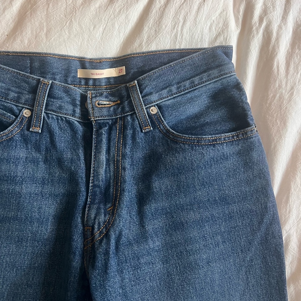 Levi's Blue Flare Wide Leg Jeans